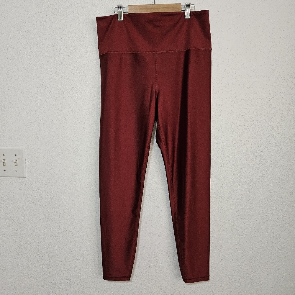 Athleta Elation coated high rise leggings size 1x